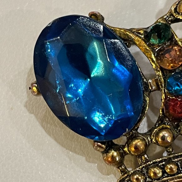 Vintage Crown Brooch - Picture 3 of 6